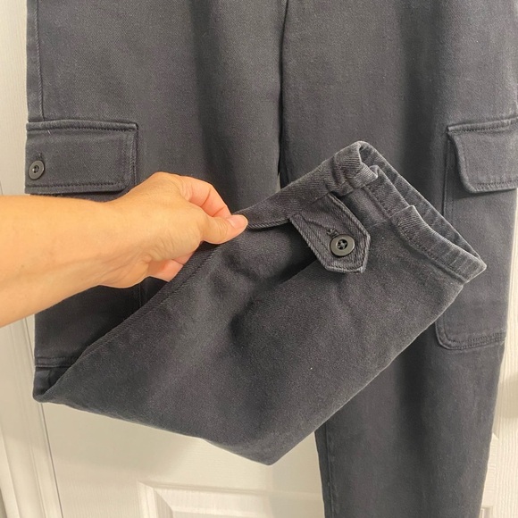 Aritzia Wilfred Cargo Pants Jeans Button Fly Black Size 4 - Picture 6 of 10
